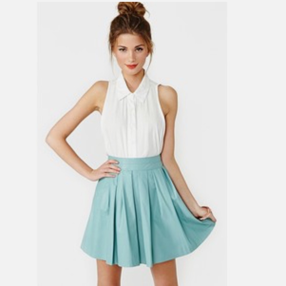Nikki's Pleated Vegan Skirt